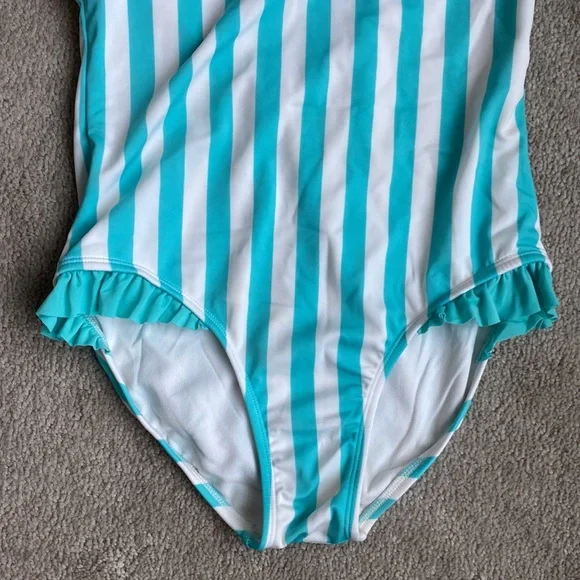 Cat & Jack Striped and Ruffled One-piece - Picture 4 of 6